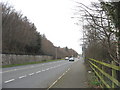 The Faenol Park wall running parallel with the B4547