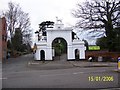 TQ2162 : Dog Gate, Bourne Hall and Spring Street, Ewell by Jan Digance