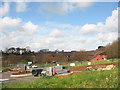 A construction site at Parc Menai Business Park