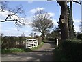 Private road leading to Wood House