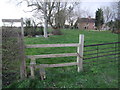 Stile and Moat at Moat Farm