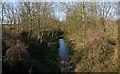 Trackbed from road bridge looking north towards Old Warden Tunnel