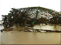 TQ3003 : Skeletal Remains of the West Pier by Simon Carey