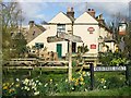 Old finger post and the Gate Inn on Old Tree Road