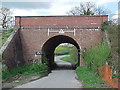 Rural railway bridge arch south of Grittenham