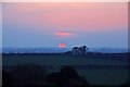 Sunset over Manor Farm Sixpenny Handley