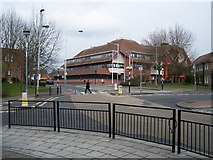 TQ0584 : Harefield Road at  the High Street junction, Uxbridge by Rob Emms