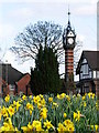 Queens Park clock tower in the Spring