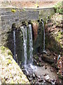 Waterfall below the ford, Cowcliffe Road, Fixby