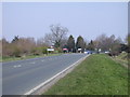 Approach to junction on A10