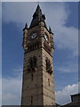 NZ2814 : Darlington Victorian Market clock tower by Adam Brookes