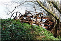 Disused farm machinery near Haredene Wood