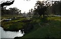 The River Lin flowing through the Bradgate Country Park, Leicester.