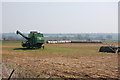 Combine Harvester in Field