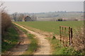 Farm building and field