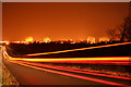 Menwith Hill - Radomes at night