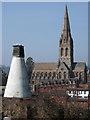 SX9192 : Bottle Kiln and St Michael's church, Exeter by Derek Harper