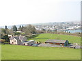 View over Fferm Bryn Tawel Farm