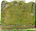 The gravestone of Philip Kennedy in Slains Kirkyard.