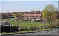 Parkland and houses near Buckpool, Dudley