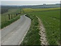 Lane and farmland, Enford