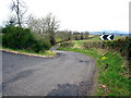 Bend in road at Upper Balwill