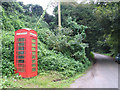 Telephone box near Hembridge