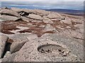 NJ0604 : Potholed rocks on Creag Mhor by Tony Kinghorn