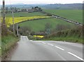 A view down the B4363 in Shropshire