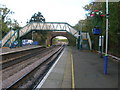 SU6764 : Mortimer Station Footbridge and Mortimer Railway Bridge by Robin Sones