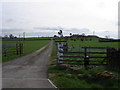 The entrance gate to Park Grange Farm