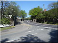 Road junction at Llanmartin