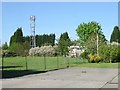 Scout hut and playing fields near Little Poulders Farm