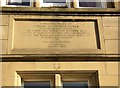 Memorial stone on former school building, New Hey Road, Outlane, Longwood