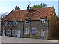 Old cottages on edge of Folkingham main street