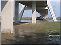 SJ2870 : Under the Flintshire Bridge looking East #2 by John S Turner