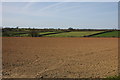 SS3314 : Ploughed field to the east of Bradworthy by Philip Halling