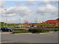 Teesside Retail Park with The Cleveland Hills beyond