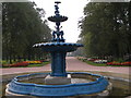 Restored fountain at Ropner Park