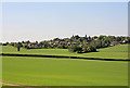 The southern half of Sparsholt seen from Ham Green footpath