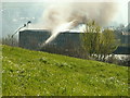 Fire at Wren`s Nest Mill. April 2007.