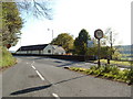 The A702 as it reaches the A76 at Carronbridge