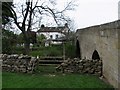 The back of the Cover Bridge Inn