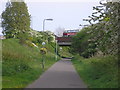NT2274 : Cycle Path and bridge over Telford Road by Sandy Gemmill