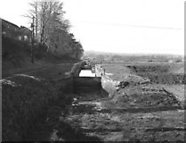 ST9861 : Looking down Caen Hill locks in 1977 by Dr Neil Clifton