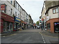 The lower part of the High Street viewed from the corner of Dean Street