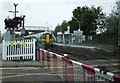 Ashtead station and level crossing