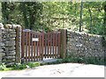 Gate to Castlebergh Plantation