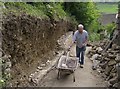 Stone wall reconstruction