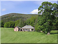 The clubhouse at Torwoodlee Golf Course